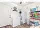 Well-organized pantry with shelving units, freezer, and ample storage for food items at 29972 N Bryce Trl, San Tan Valley, AZ 85144