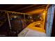 Inviting covered patio with seating area, outdoor lighting, and views of the yard at 29972 N Bryce Trl, San Tan Valley, AZ 85144