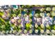 Overhead shot of neighborhood featuring private pools and meticulous landscaping with palm tree lined street at 4420 N 47Th Pl, Phoenix, AZ 85018