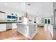 Bright and spacious kitchen with a large center island, modern appliances, and ample storage, perfect for culinary enthusiasts at 4420 N 47Th Pl, Phoenix, AZ 85018