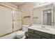 Cozy bathroom features a shower-tub combo and a single sink vanity at 5 W Ranch Rd, Tempe, AZ 85284