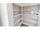 Well-lit pantry with ample shelving for organized storage at 7730 E Boise St, Mesa, AZ 85207