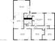 Detailed floor plan showcasing the layout of the home with labeled rooms and dimensions at 8626 E Windsor Ave, Scottsdale, AZ 85257