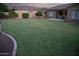 Expansive backyard featuring a well-maintained lawn, mature landscaping, and a peaceful outdoor living space with a patio at 15664 W Vernon Ave, Goodyear, AZ 85395