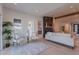 Open-concept living area with hardwood floors, fireplace, and stylish decor for a modern touch at 3010 E Glenrosa Ave, Phoenix, AZ 85016