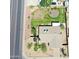 A bird's-eye view shows the home's backyard, desert front yard, and proximity to nearby streets at 9719 N 45Th Ave, Glendale, AZ 85302