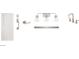 Image displaying design fixtures, including a door, door hardware, bathroom lighting, and faucet samples at 11422 E Utah Ave, Mesa, AZ 85212