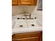 A clean, double-basin sink with wooden cabinets below and a chrome faucet offers practicality and function at 3339 W Shaw Butte Dr, Phoenix, AZ 85029