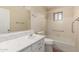 Bathroom with tile flooring, bath tub, and single sink at 4158 E Crescent Ave, Mesa, AZ 85206
