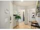 Inviting entry way with view of the laundry and bathroom at 5303 N 7Th St # 118, Phoenix, AZ 85014