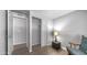 This bedroom boasts wood floors, and two closets at 8103 E Southern Ave # 205, Mesa, AZ 85209