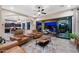 Bright living space merges indoor/outdoor living with a pool view and modern furnishings at 1829 N Atwood --, Mesa, AZ 85207