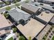Aerial perspective showcasing real estate homes with manicured lawns in a Primary-planned neighborhood at 19984 W Washington St, Buckeye, AZ 85326