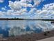 Picturesque pond view with clear water reflecting the cloudy sky, enhancing the serene atmosphere at 23162 E Canary Way, Queen Creek, AZ 85142
