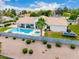 Beautiful aerial view of a home with a private pool, spa, and spacious backyard at 2505 E Lehi Rd # 16, Mesa, AZ 85213