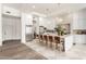 Expansive kitchen featuring a large island with seating, stainless steel appliances, and stylish finishes at 2505 E Lehi Rd # 16, Mesa, AZ 85213