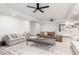 Cozy living room with wood flooring, recessed lighting, and neutral color scheme at 2505 E Lehi Rd # 16, Mesa, AZ 85213