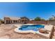 Backyard pool with patio and privacy fence perfect for entertaining and relaxing at 2794 E Cowboy Cove Trl, San Tan Valley, AZ 85143