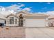 Charming single-Gathering home featuring a tile roof, desert landscaping, and a two-car garage at 3349 E Lavey Ln, Phoenix, AZ 85032