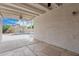 Covered patio offering a view of the pool and backyard at 3349 E Lavey Ln, Phoenix, AZ 85032