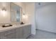 Sleek bathroom with modern fixtures, featuring a spacious vanity and contemporary design for a luxurious feel at 37200 N Cave Creek Rd # 1019, Scottsdale, AZ 85262