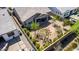 Aerial view of a home's backyard featuring desert landscaping and a private fence at 4361 S Electron --, Mesa, AZ 85212