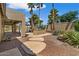 Lush backyard features a built-in barbecue area, gazebo, and desert landscaping at 5410 E Gable Ave, Mesa, AZ 85206