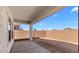 Backyard featuring a covered patio, and potential for landscaping and outdoor enjoyment at 7664 W Minton St, Laveen, AZ 85339