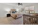 Bedroom featuring neutral decor, view of the surrounding landscape, and a crib at 7921 N 54Th St, Paradise Valley, AZ 85253