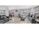 Bright living room featuring dual sofas, a round coffee table, and access to the dining area at 8103 E Southern Ave # 154, Mesa, AZ 85209