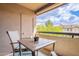 Relax and unwind on your balcony with seating and views of the surrounding landscape at 9451 E Becker Ln # 2004, Scottsdale, AZ 85260
