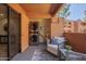 Outdoor patio featuring comfortable seating, scenic views, and a convenient laundry closet at 12222 N Paradise Vlg S Pkwy # 237, Phoenix, AZ 85032