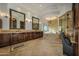 Elegant bathroom featuring dual vanities, large soaking tub, and glass shower at 1423 E Beverly Ln, Phoenix, AZ 85022