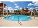 Resort-style pool offers a great place to relax and enjoy the sunny weather at 16906 W Palm Ln, Goodyear, AZ 85395