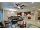 Open-concept living room connecting to the kitchen and dining area, perfect for entertaining at 269 E Horseshoe Dr, Chandler, AZ 85249
