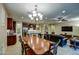 Open concept living space seamlessly connects kitchen, dining, and living areas, great for entertaining at 269 E Horseshoe Dr, Chandler, AZ 85249
