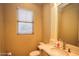 Powder bathroom with custom vanity at 3306 E Jaeger Cir, Mesa, AZ 85213