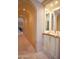 Hallway with built-in vanity at 3306 E Jaeger Cir, Mesa, AZ 85213