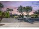 Scenic street showcasing homes along a community lake with lush palm trees and landscaping at 3411 S Vine St, Chandler, AZ 85248