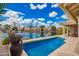 Beautiful waterfront home with a private pool, lush landscaping and stunning lake views at 518 S Bay Shore Blvd, Gilbert, AZ 85233
