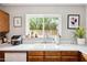 Bright kitchen sink with window views of the backyard at 6335 E Brown Rd # 1084, Mesa, AZ 85205