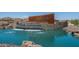 Welcome to Lucero: modern entrance sign with waterfall, and stonework at 7659 S 164Th Ln, Goodyear, AZ 85338