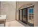 Private balcony with security door that adds natural light to the interior space at 8149 N 13Th Pl, Phoenix, AZ 85020