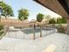 Beautiful backyard pool area enclosed by a safety fence for peace of mind and Gathering enjoyment at 8654 W Melinda Ln, Peoria, AZ 85382