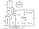 Detailed floor plan showcasing the layout of the ADU and first floor, including the kitchen and main bedroom at 1108 S Lebanon Ln, Tempe, AZ 85288