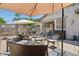 Spacious backyard with an outdoor grill and seating area at 12062 W Duane Ln, Peoria, AZ 85383