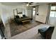 Spacious main bedroom with a canopy bed and an area rug at 21141 E Pecan Ln, Queen Creek, AZ 85142