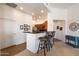 Modern kitchen featuring stainless steel appliances, granite countertops, and bar seating at 11640 N Tatum Blvd # 3091, Phoenix, AZ 85028