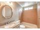 Bathroom featuring a shower/tub combo and a sink with vanity at 2110 E Kathleen Rd, Phoenix, AZ 85022