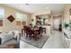 Charming dining room with views into the kitchen and great natural light at 21573 N 261St Ave, Buckeye, AZ 85396